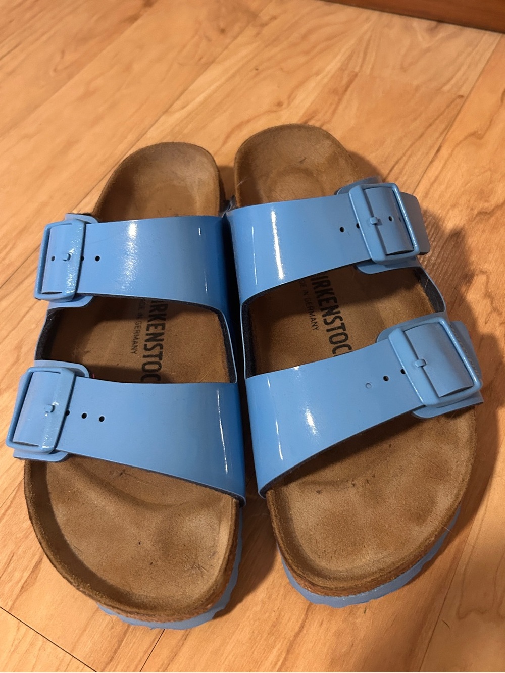 Bright Blue Birkenstock Sandals